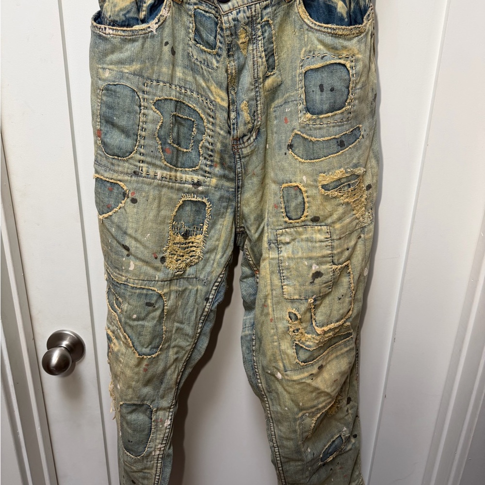 RARE Magnolia Pearl Patchwork Boyfriend Jeans—NWT - Picture 8 of 17